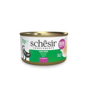 Schesir Chicken in Broth Wet Cat Food, 70g
