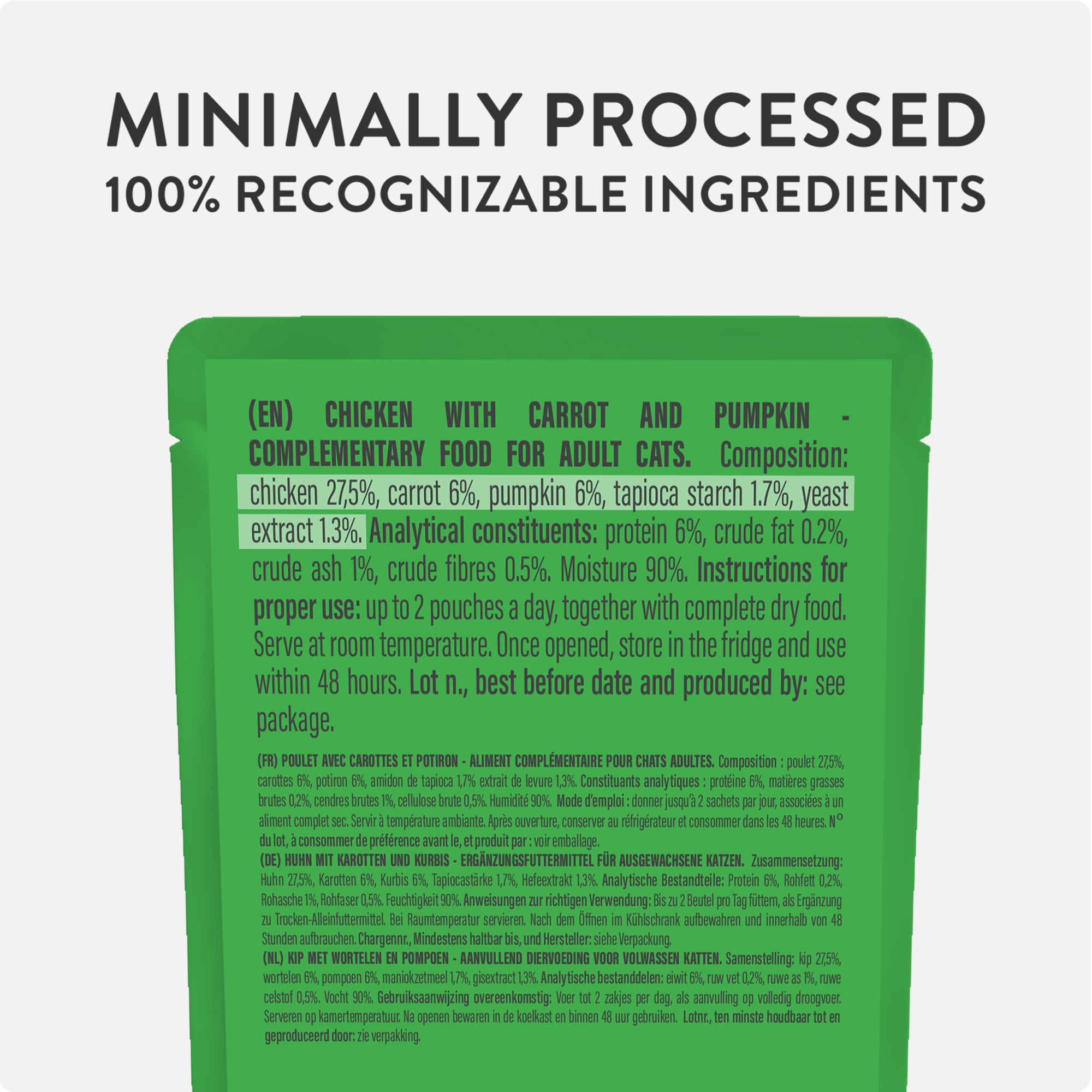 Schesir Soup Chicken with Pumpkin Wet Cat Food, 40g - Image 3