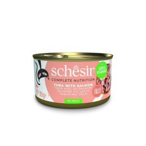 Schesir Complete Nutrition Tuna with Salmon in Jelly Wet Cat Food, 85g