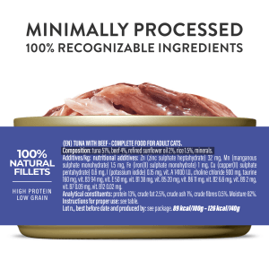 Alternative view of Schesir Complete Nutrition Tuna with Beef in Jelly Wet Cat Food, 140g