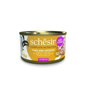 Schesir Complete Nutrition Tuna with Chicken in Broth Wet Cat Food, 85g