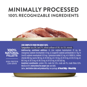 Alternative view of Schesir Complete Nutrition Tuna with Beef in Broth Wet Cat Food, 85g