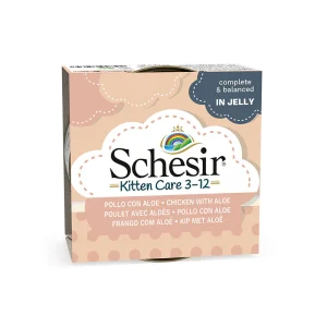 Schesir Chicken with Aloe in Jelly Wet Kitten Food, 85g