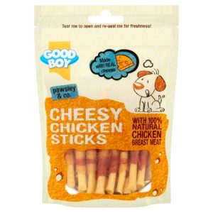 Good Boy Cheesy Chicken Sticks, Dog treats 80g