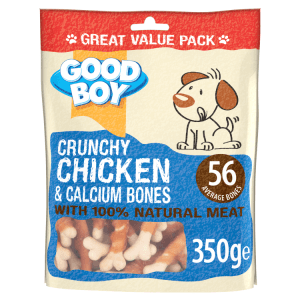 Good Boy Chicken & Calcium Bones Value Pack, Dog Treats, 350g