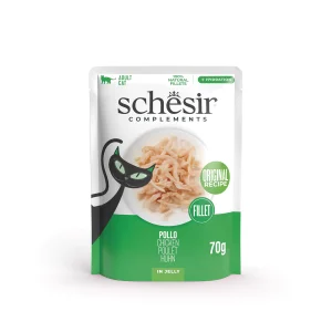 Schesir Chicken Fillets in Jelly Wet Cat Food, 70g