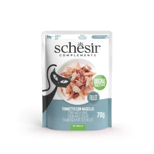 Schesir Tuna with Hake in Jelly Wet Cat Food, 70g