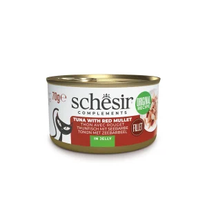 Schesir Tuna with Red Mullet in Jelly Wet Cat Food, 70g