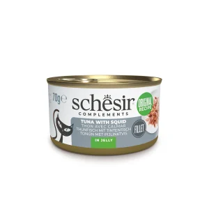 Schesir Tuna with Squid in Jelly Wet Cat Food, 70g