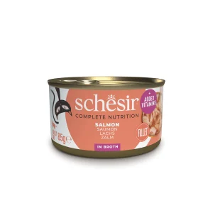 Schesir Complete Nutrition Salmon in Broth Wet Cat Food, 85g