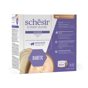 Alternative view of Schesir Veterinary Solutions Diabetic Chicken Mousse Wet Cat Food, 80g