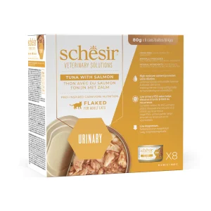 Alternative view of Schesir Veterinary Solutions Urinary Flacked Tuna with Salmon Wet Cat Food, 80g