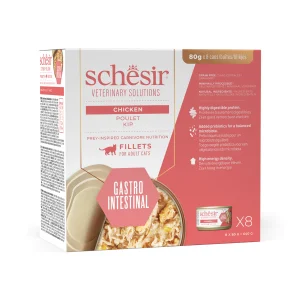 Alternative view of Schesir Veterinary Solutions Gastrointestinal Chicken Fillets Wet Cat Food, 80g