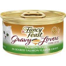Fancy Feast Gravy Lovers Salmon Feast in Seared Salmon Flavour Gravy Wet Cat Food, 85g