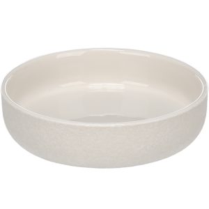 Flamingo Eram Ceramic Cat Bowl, White