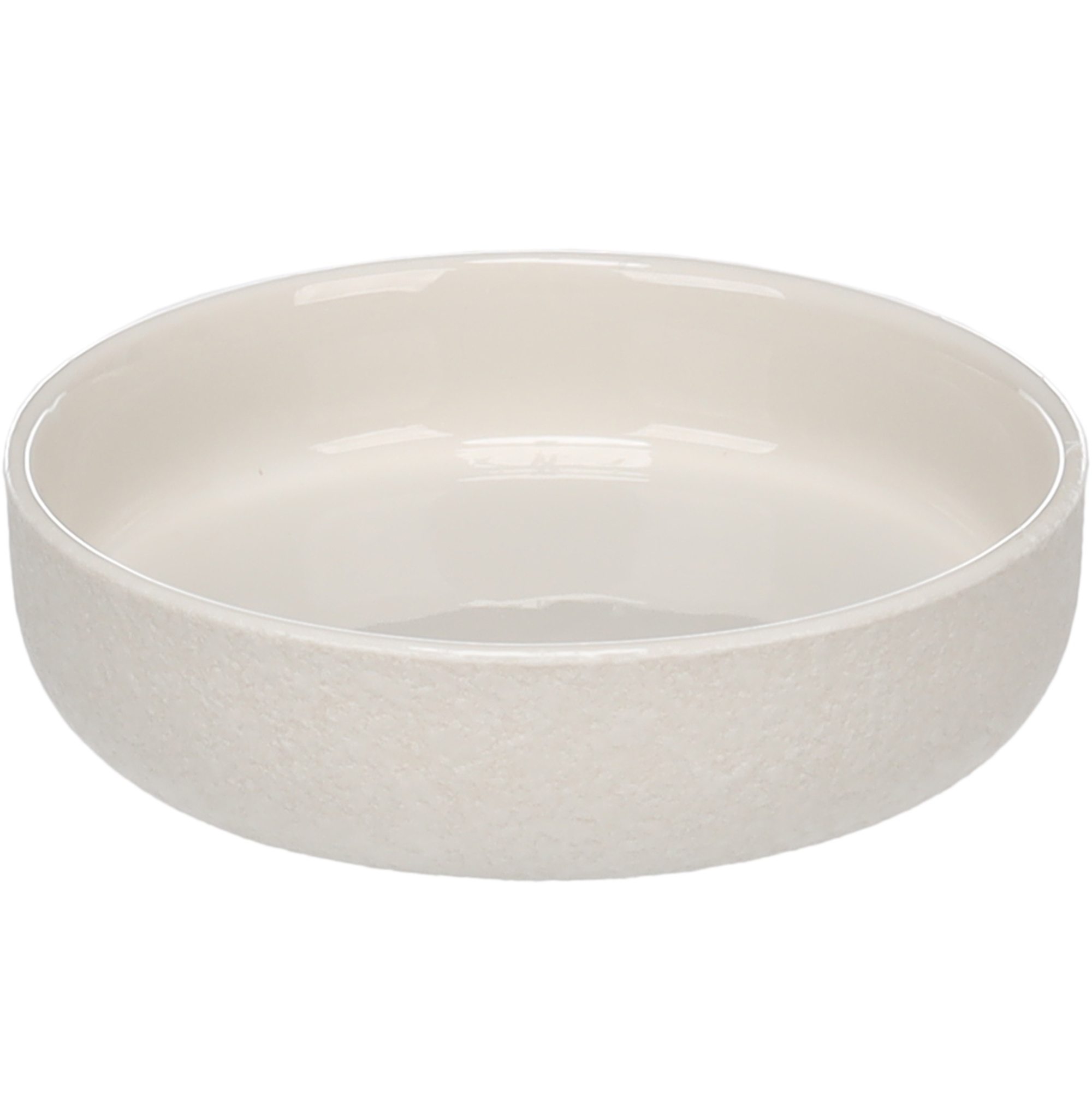 Flamingo Eram Ceramic Cat Bowl, White