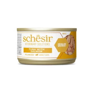 Schesir Veterinary Solutions Urinary Flacked Tuna with Salmon Wet Cat Food, 80g