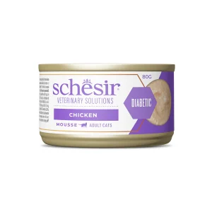 Schesir Veterinary Solutions Diabetic Chicken Mousse Wet Cat Food, 80g