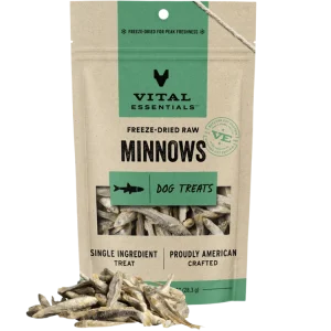 Vital Essentials Minnows Freeze-Dried RAW Dog Treat, 1.9oz