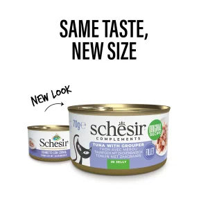 Alternative view of Schesir Tuna with Grouper Wet Cat Food, 70g