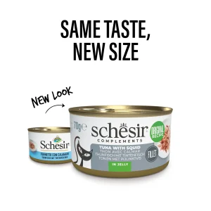 Alternative view of Schesir Tuna with Squid in Jelly Wet Cat Food, 70g