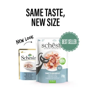 Alternative view of Schesir Tuna with Hake in Jelly Wet Cat Food, 70g