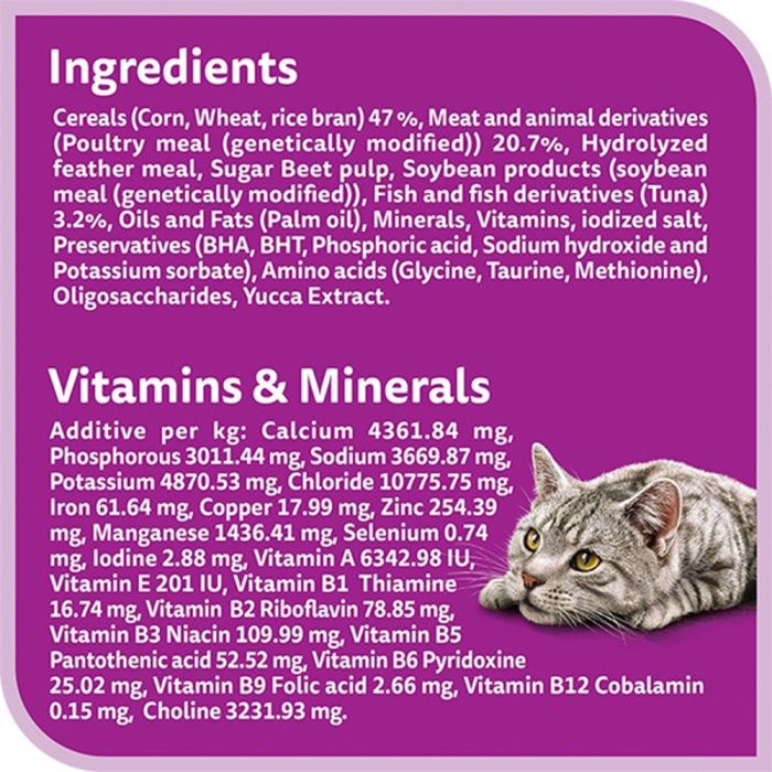 Whiskas Indoor Formula Dry Cat Food, 1.1kg - Image 2