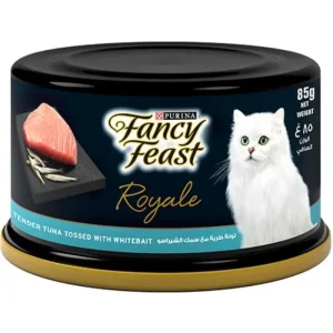 Fancy Feast Royale Tender Tuna Tossed with Whitebait Wet Cat Food, 85g
