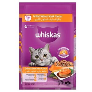 Whiskas Grilled Salmon Steak Flavour Dry Cat Food, 1.2kg