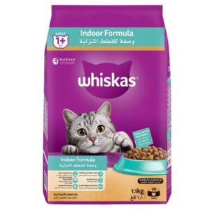 Whiskas Indoor Formula Dry Cat Food, 1.1kg