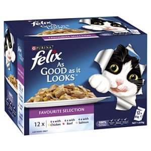 Felix As Good as it Looks Favourite Selection in Jelly Wet Cat Food, 85g (Pack of 12)