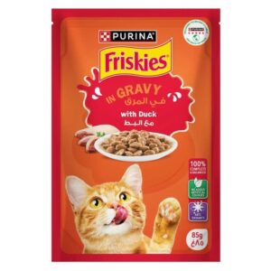 Friskies Duck Chunks in Gravy Wet Cat Food, 85g