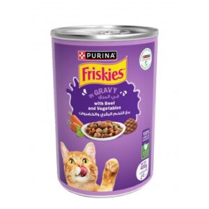 Friskies Beef and Vegetables in Gravy Wet Cat Food, 400g