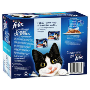 Alternative view of Felix Doubly Delicious Fish Selection in Jelly Wet Cat Food, 85g (Pack of 12)