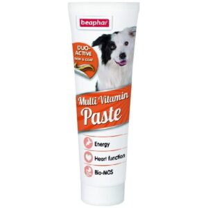 Beaphar Duo Active Skin and Coat Paste Multivitamin for Dogs, 100g