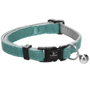 Alternative view of Flamingo Elfi Teal Cat Collar