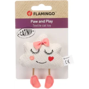 Alternative view of Flamingo Lovu Face Cat Toy, Beige